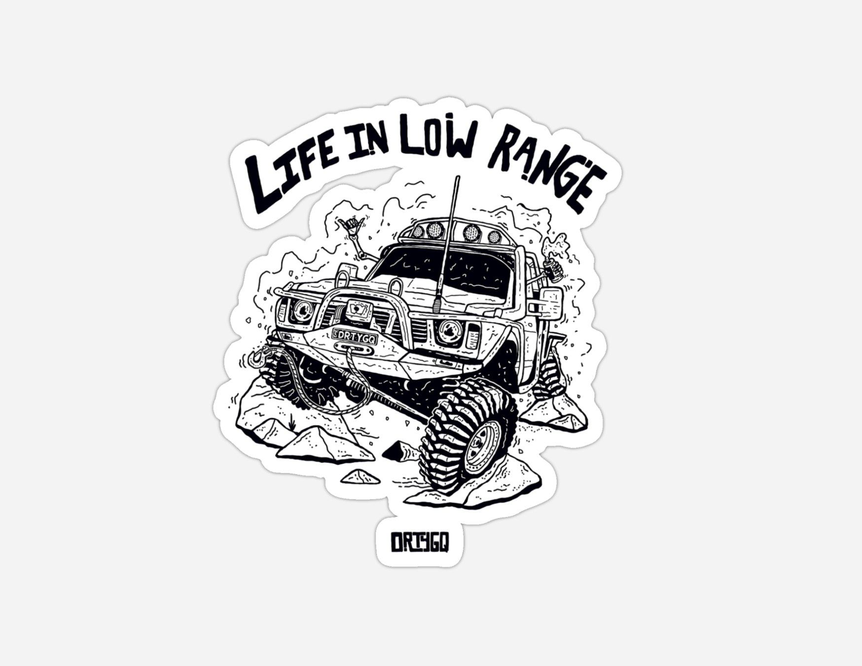 "Life in Low Range" Vinyl Sticker