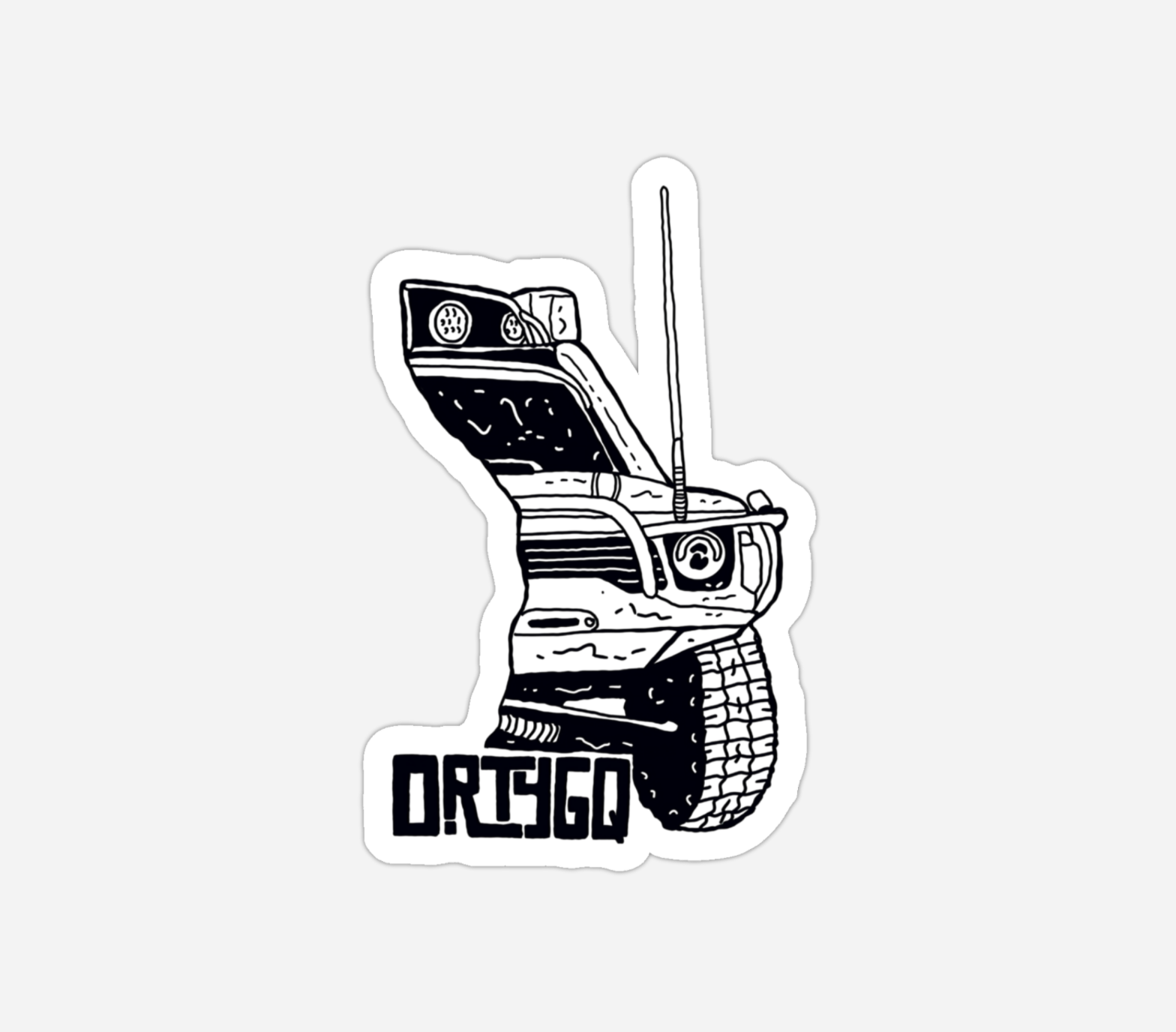 "DRTYGQ" Vinyl Sticker